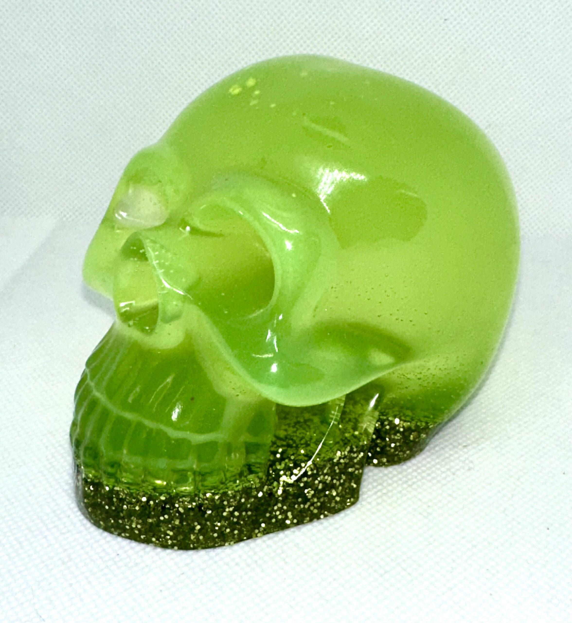 Skull GITD Green